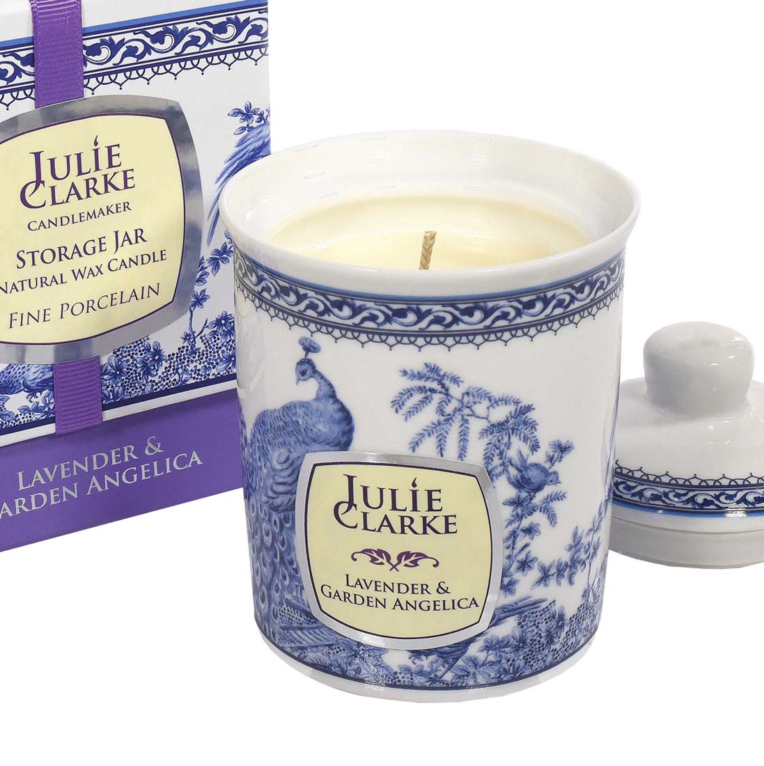 Julie Clarke | Lavender and Garden Angelica Storage Jar Candle 150g