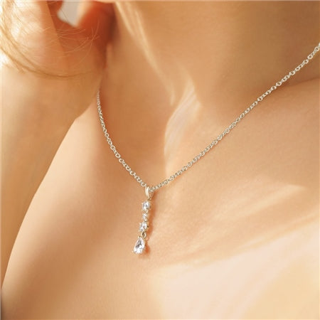Newbridge Silverware Multidrop Pendant Clear