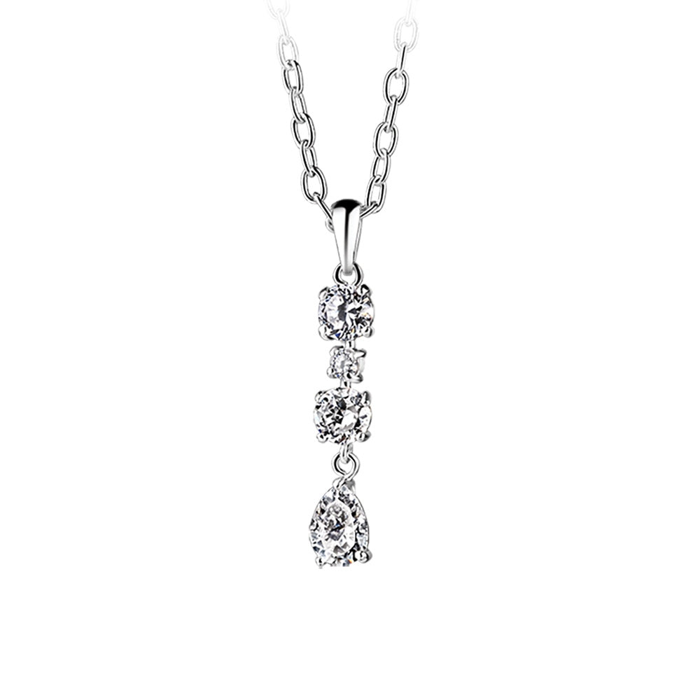 Newbridge Silverware Multidrop Pendant Clear