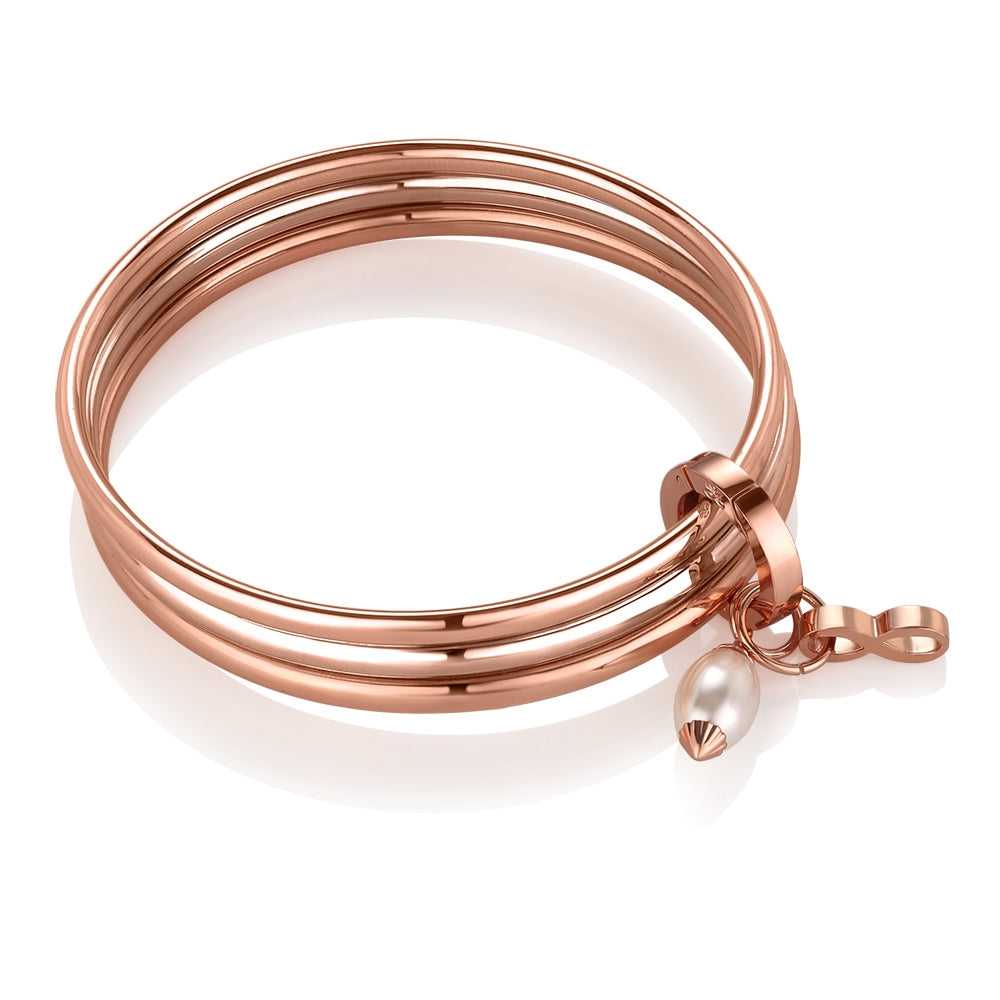 Newbridge Silverware Triple Bangle Birthstone