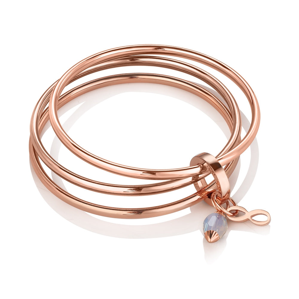 Newbridge Silverware Triple Bangle Birthstone