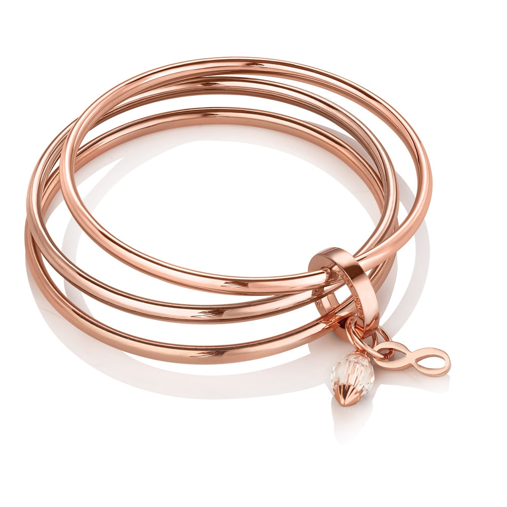 Newbridge Silverware Triple Bangle Birthstone