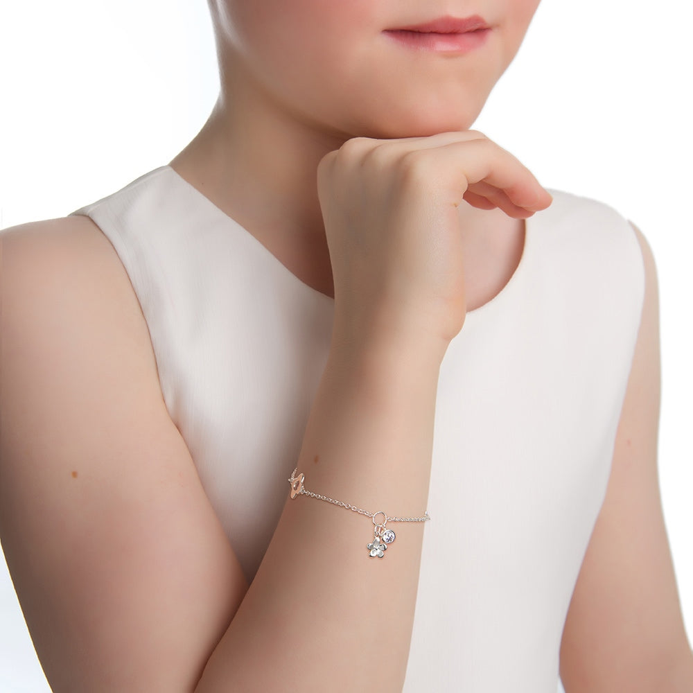 Newbridge Silverware Children's Flower Bracelet