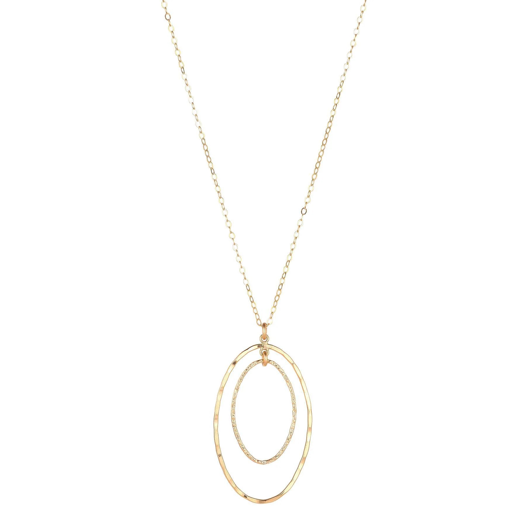 Gold Filled Double Oval Pendant