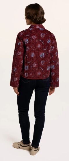 Brakeburn Plum Printed Quilted Jacket