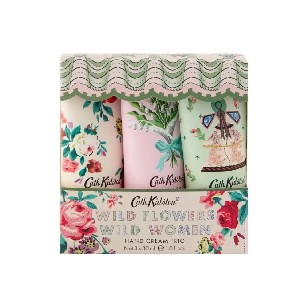 Cath Kidston Set of 3 Hand Creams Wild Flowers Wild Women