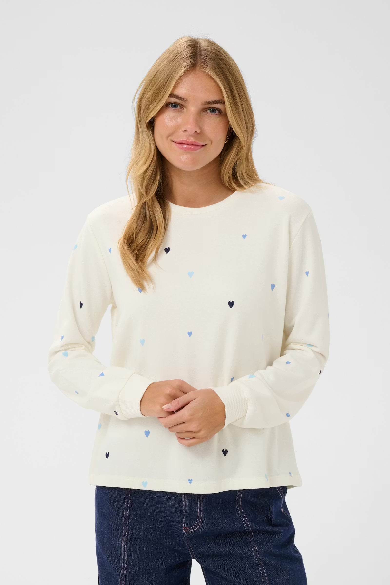 Saint Tropez Johanni Hearts Sweatshirt