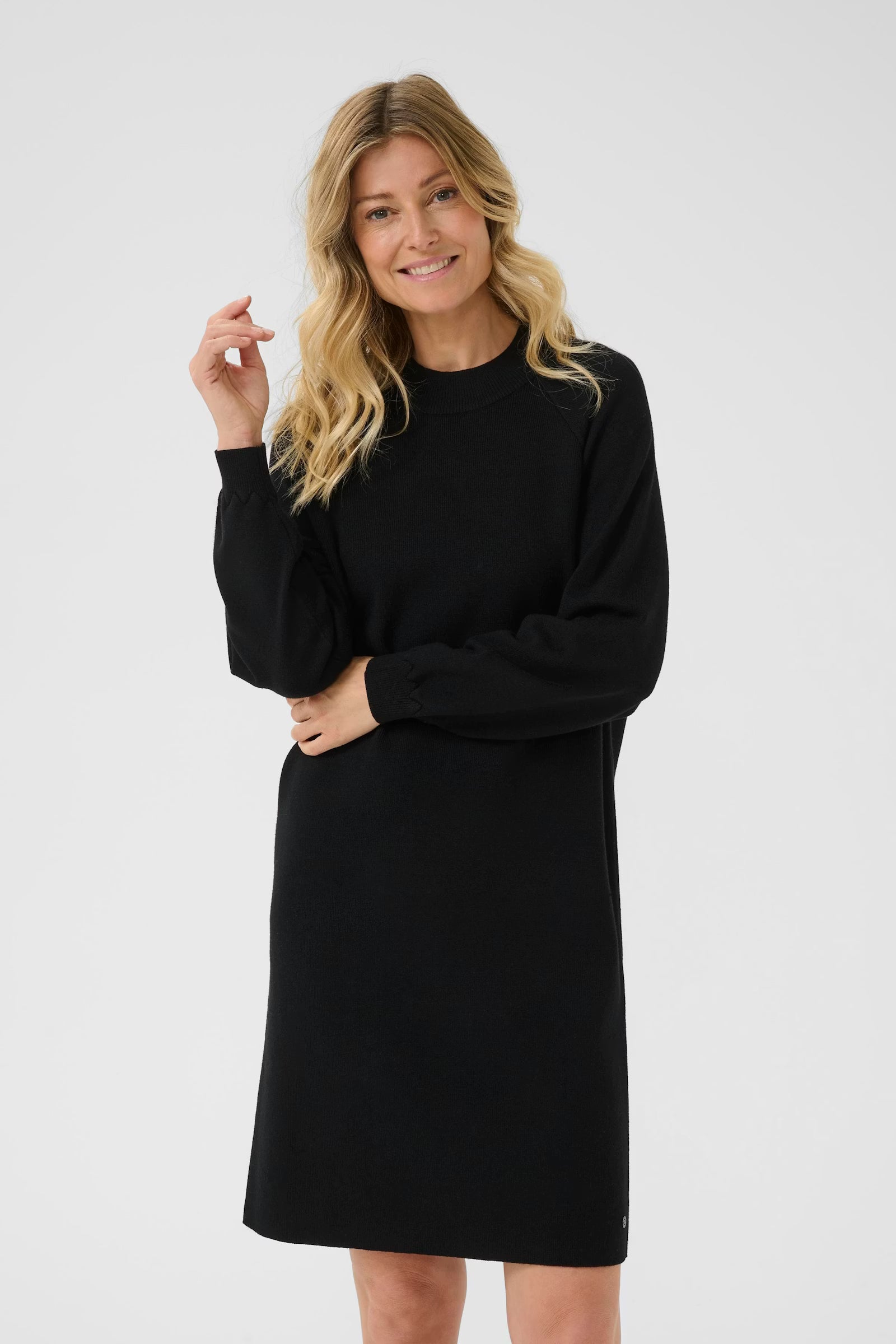 Cream Dela Knit Dress