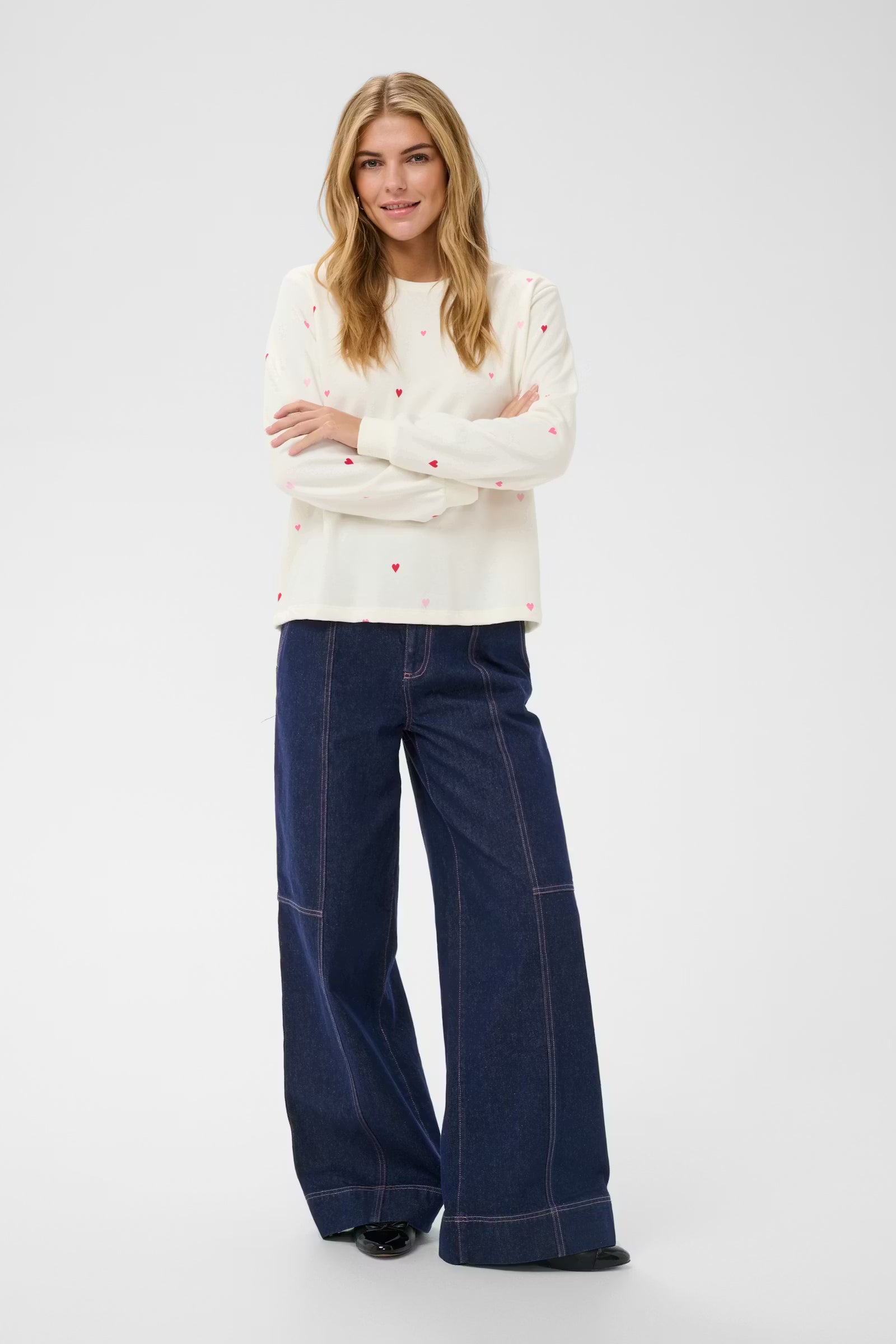 Saint Tropez Johanni Hearts Sweatshirt