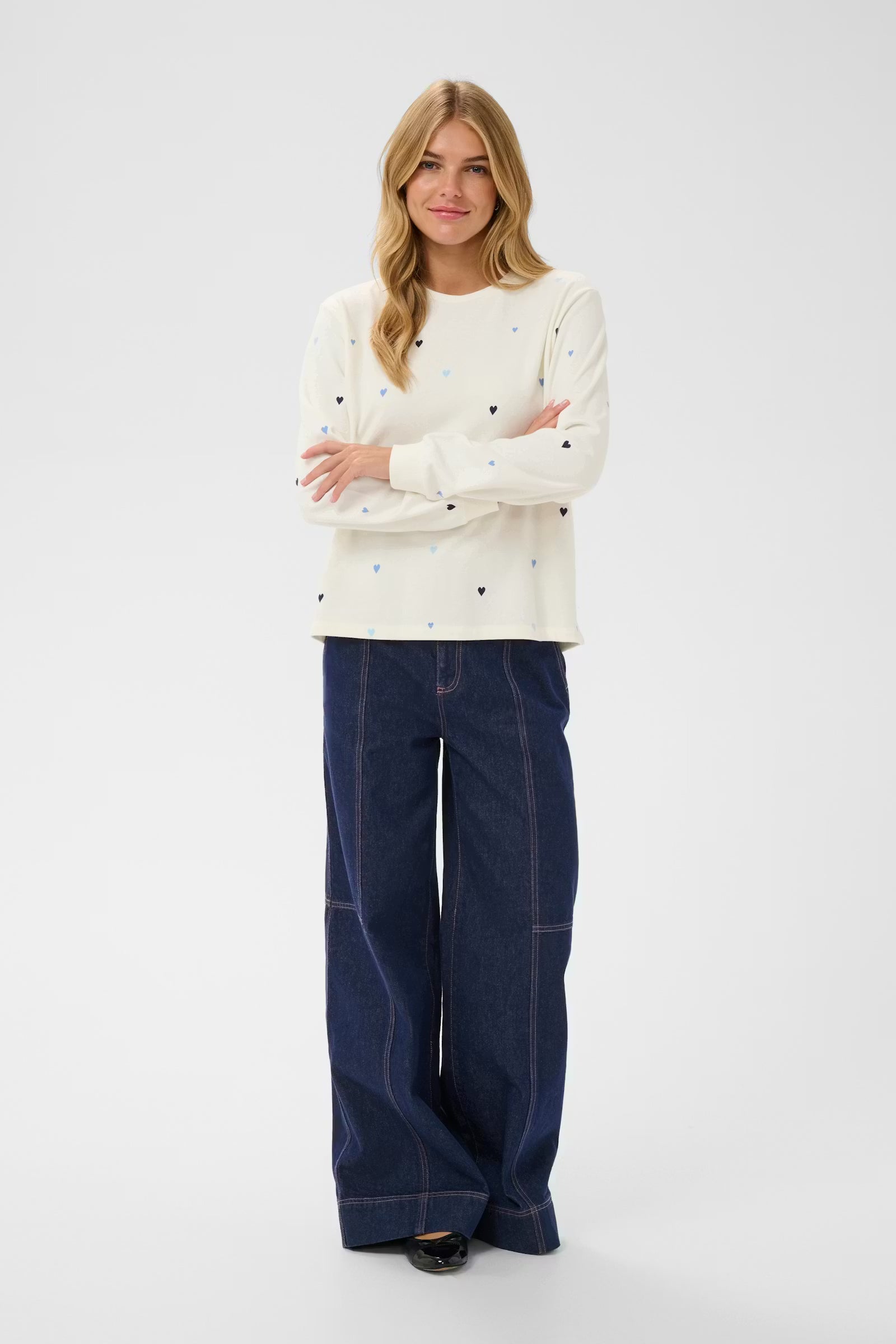 Saint Tropez Johanni Hearts Sweatshirt