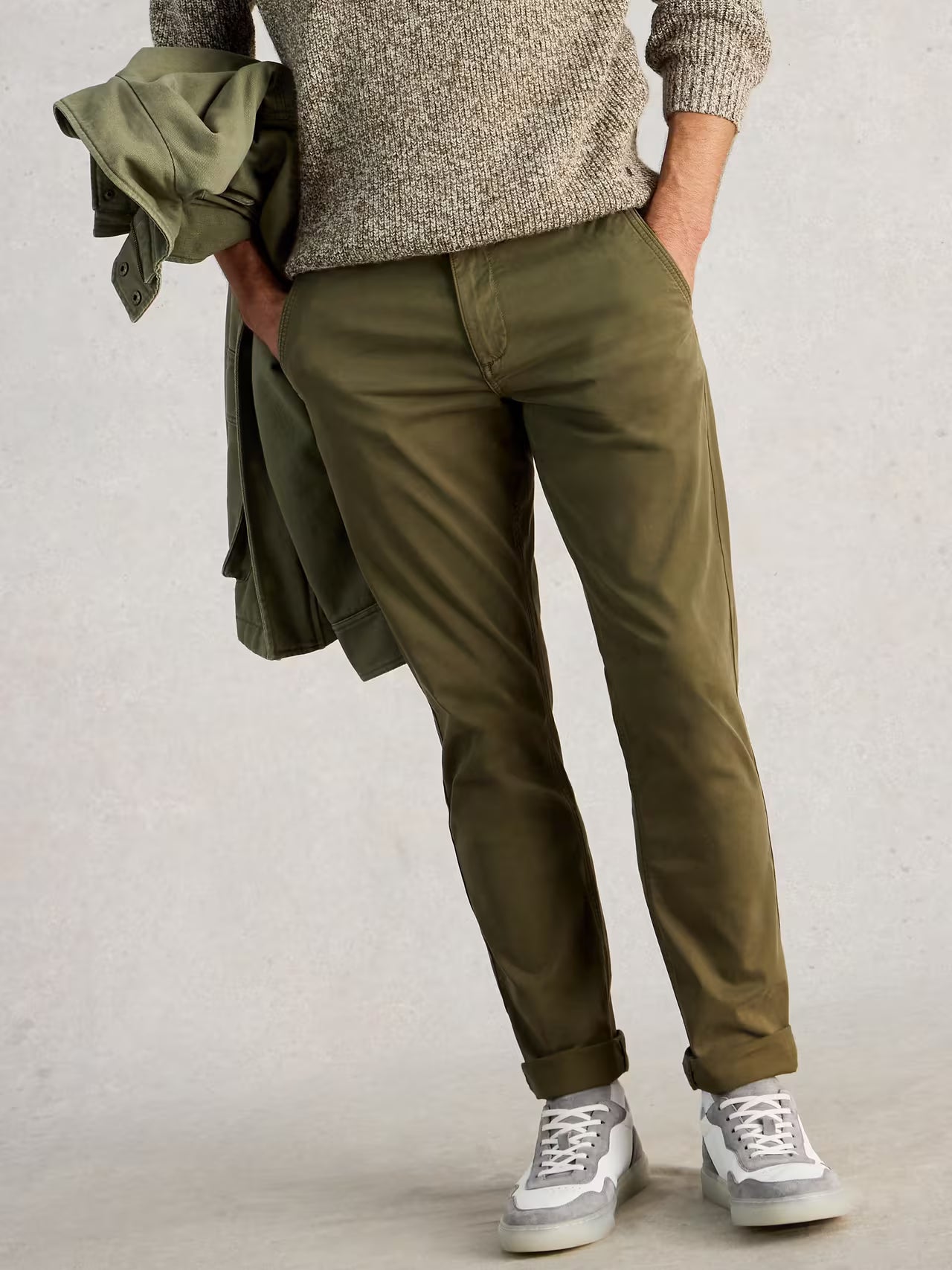White Stuff Sutton Chino Trousers , Khaki