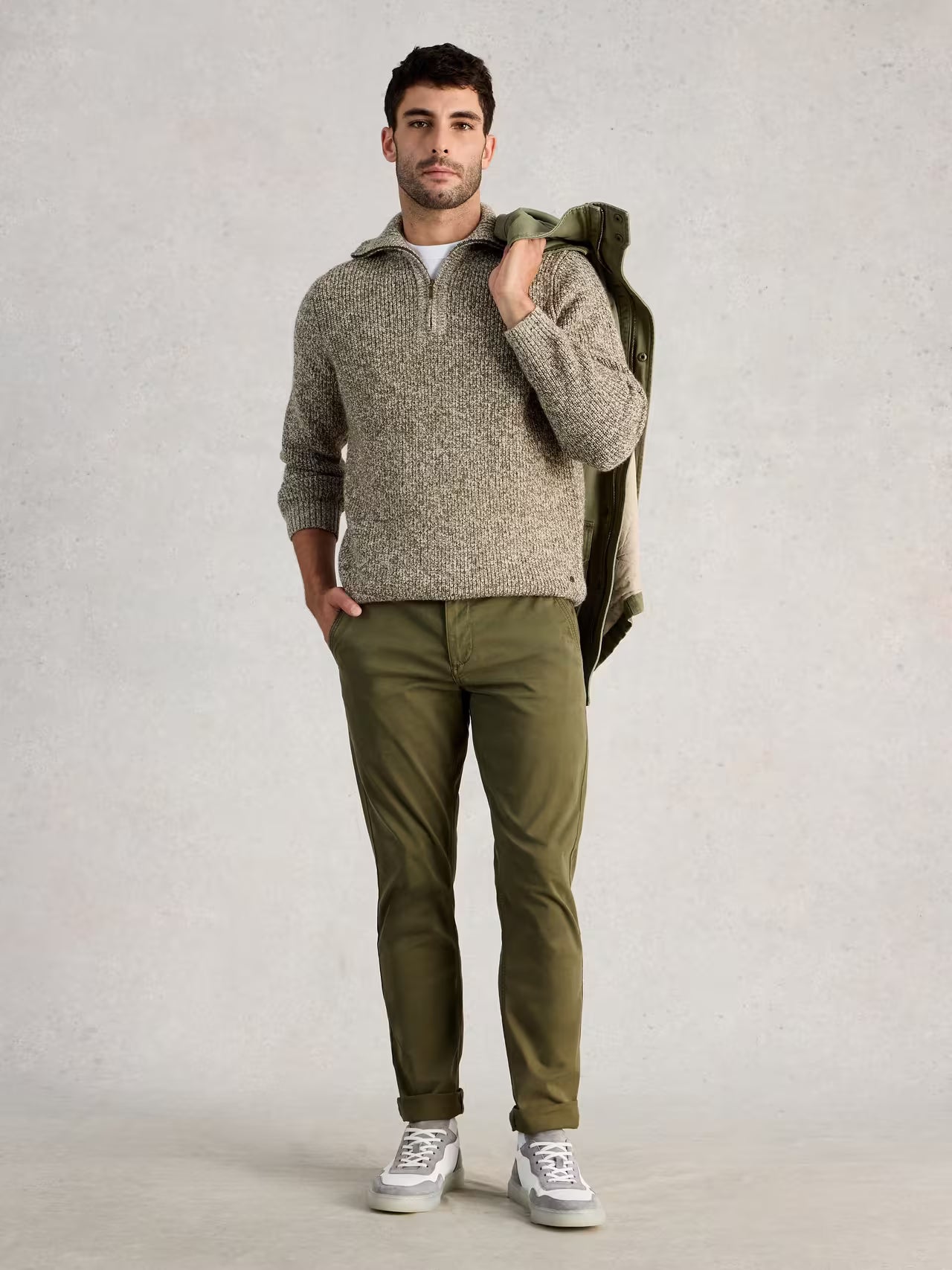 White Stuff Sutton Chino Trousers , Khaki