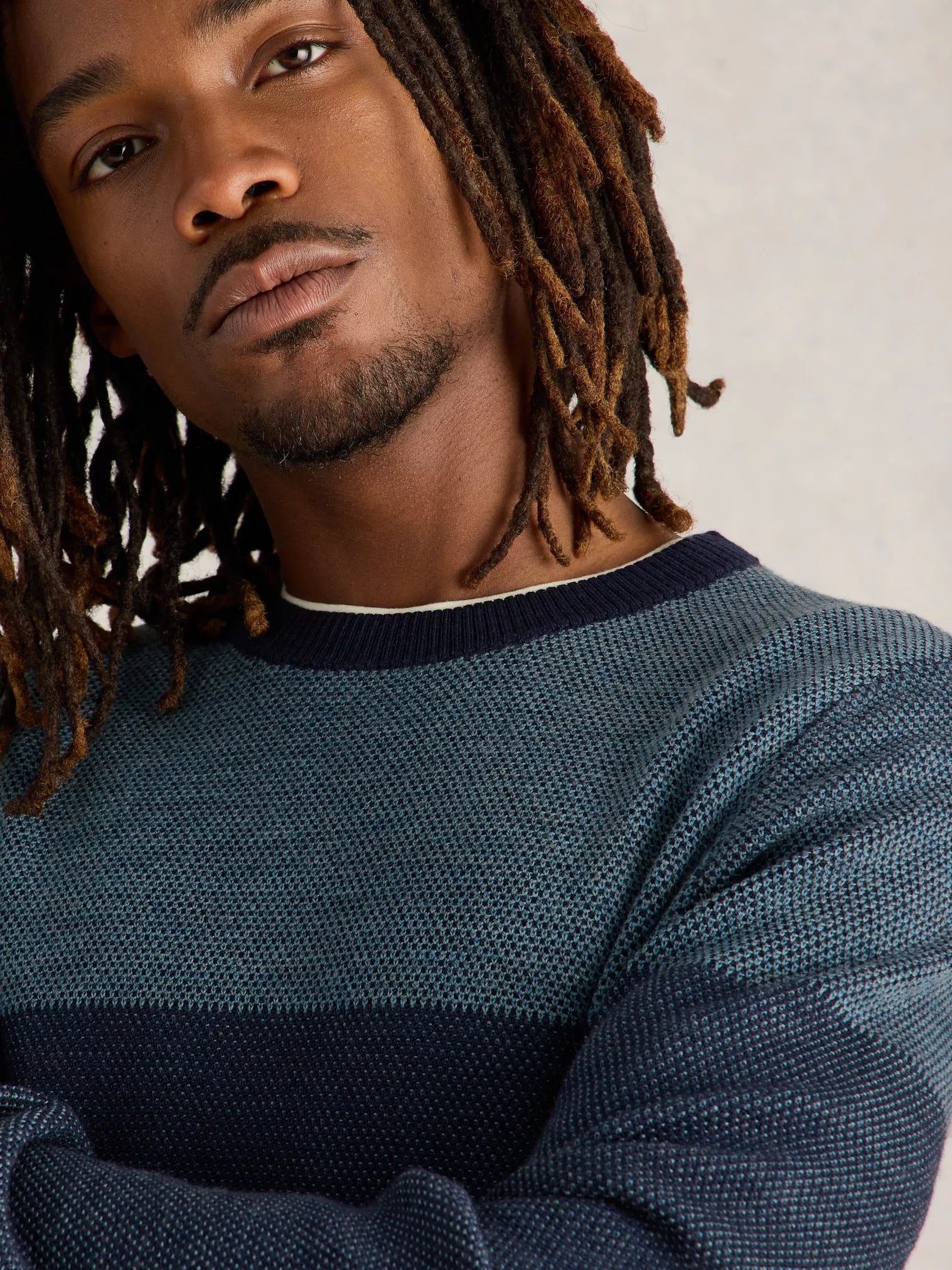 White Stuff Merino Jacquard Crew