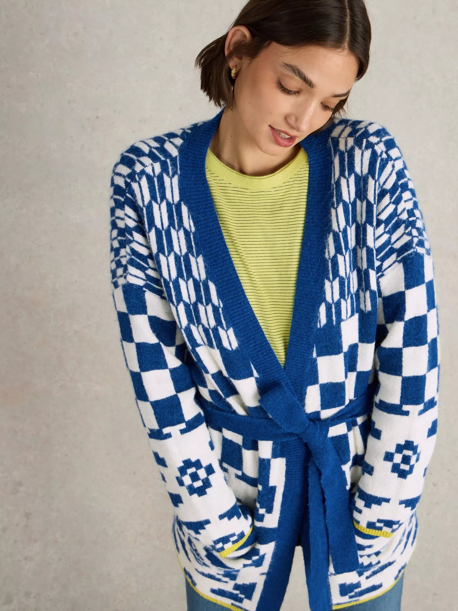 White Stuff Geo Mix Cardigan