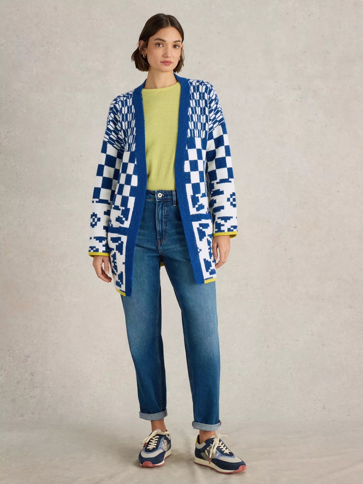 White Stuff Geo Mix Cardigan