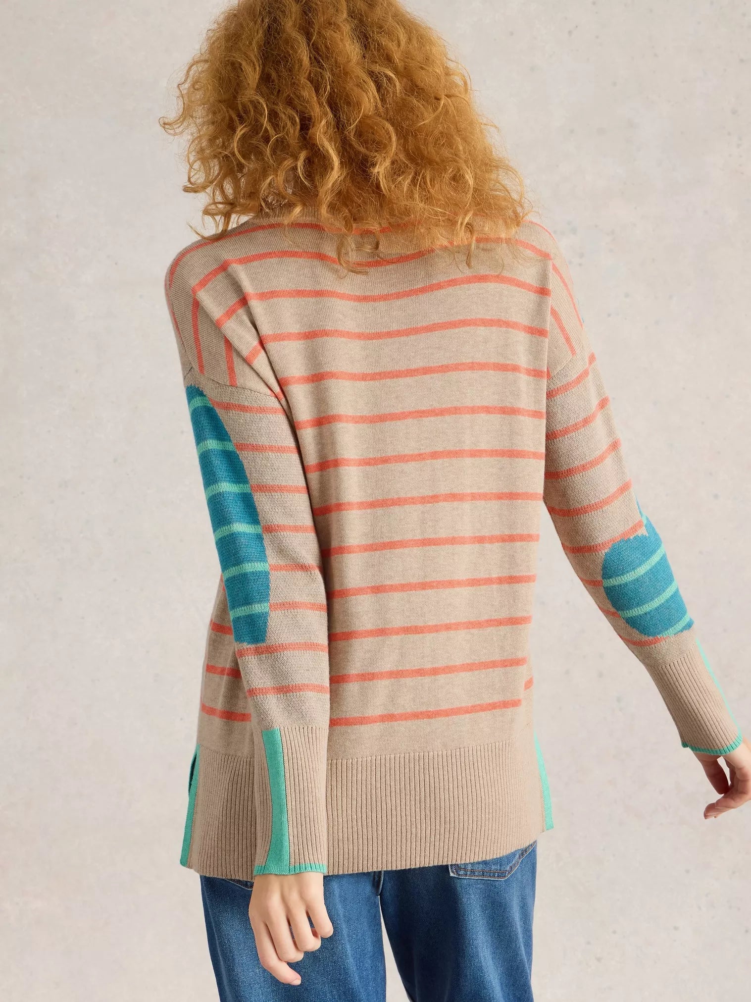 White Stuff Olive Heart Jumper