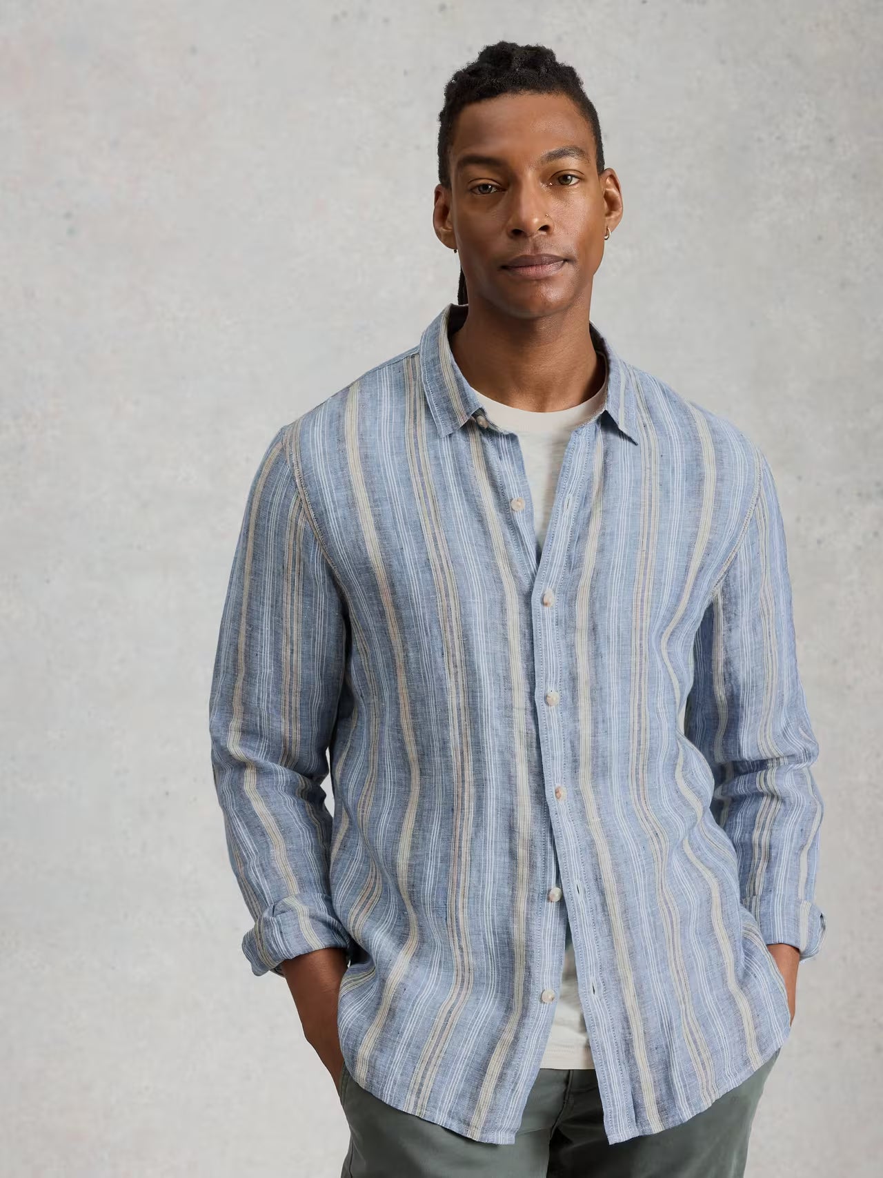 White Stuff Keswick Stripe Linen Shirt