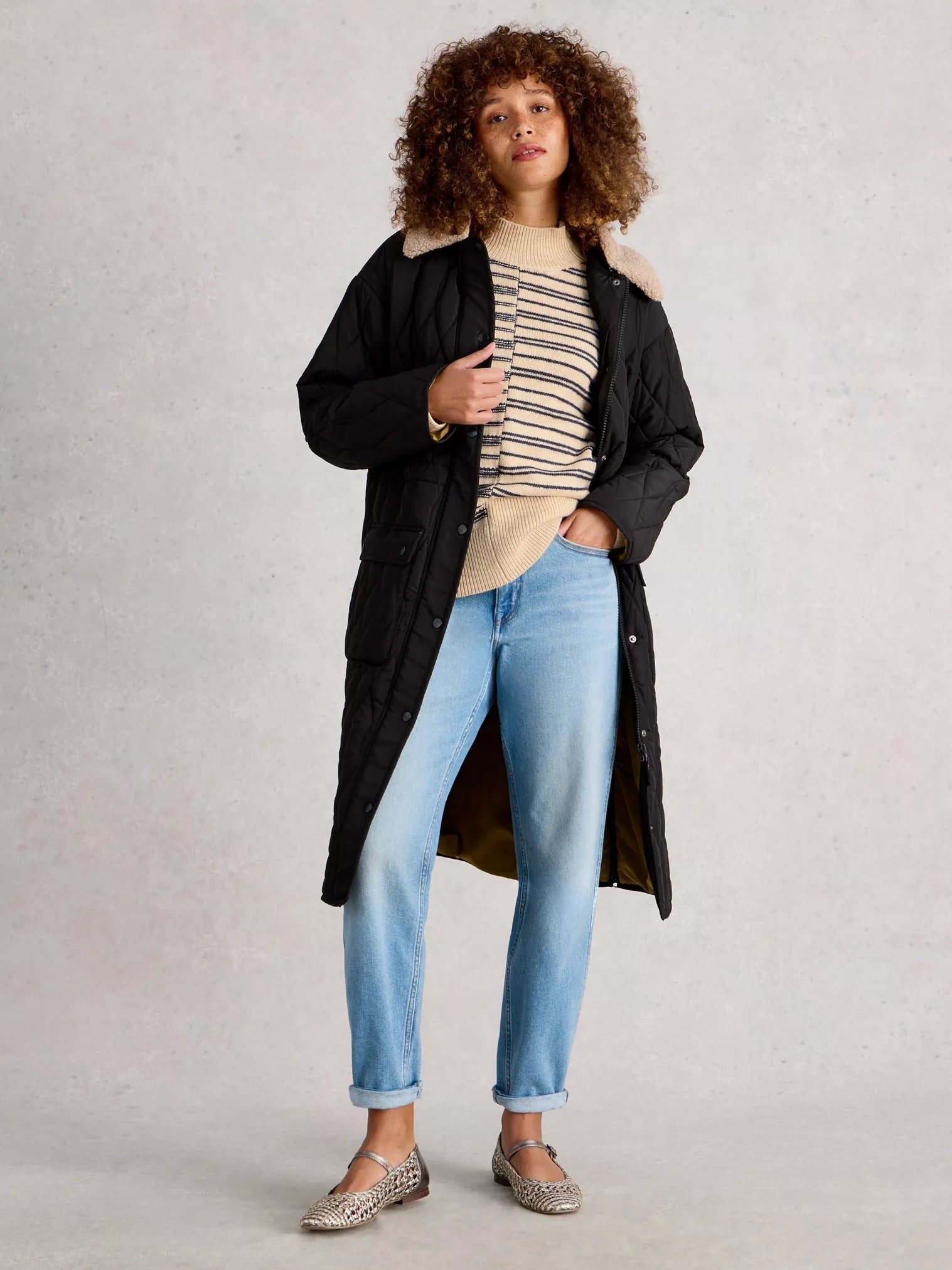 White Stuff Mixed Stripe Jumper