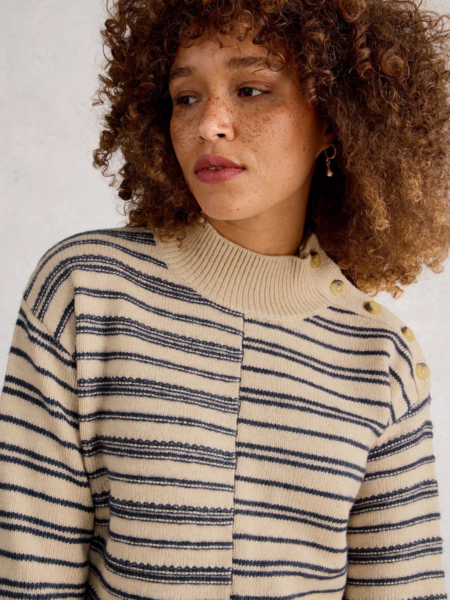 White Stuff Mixed Stripe Jumper