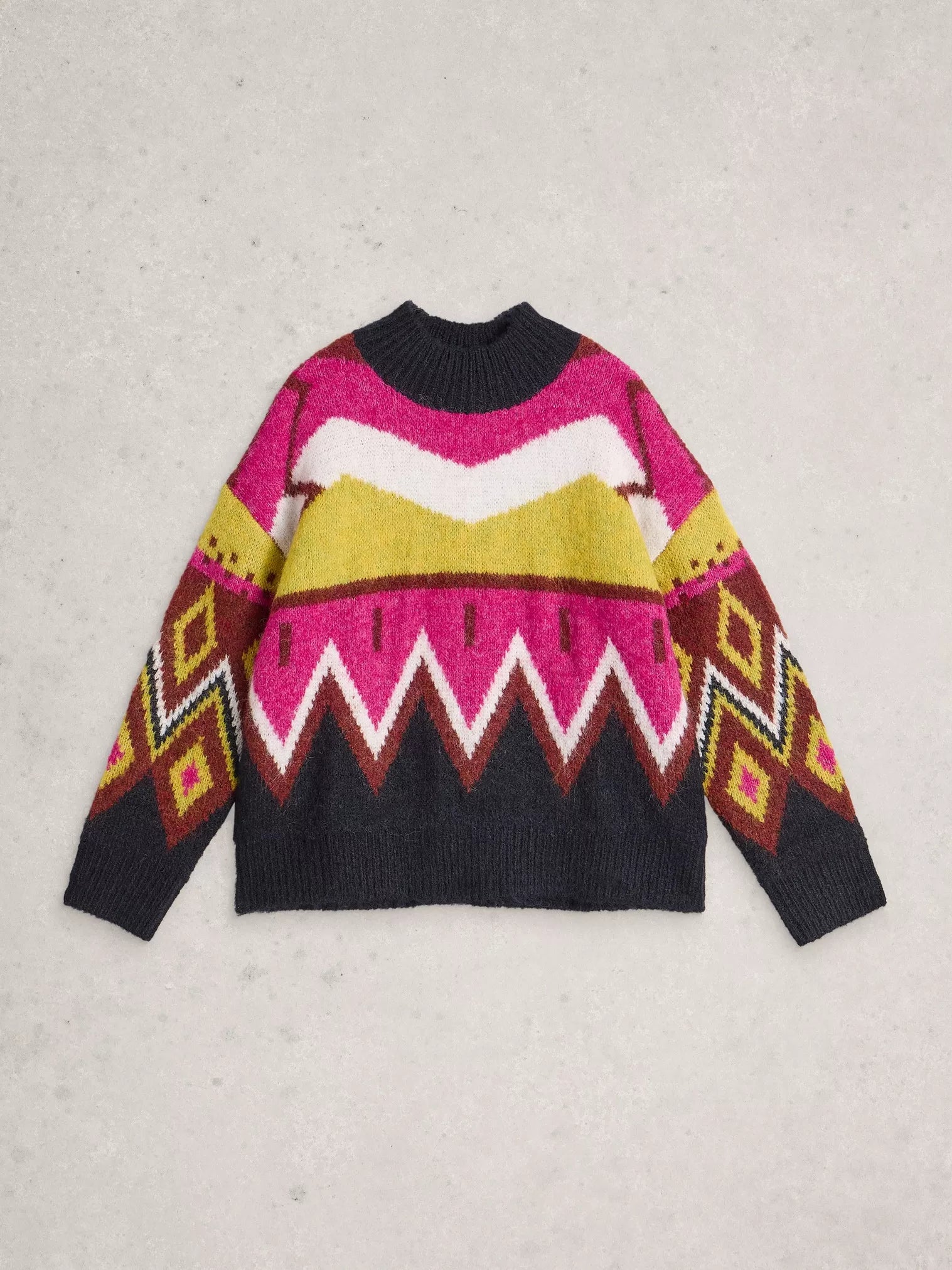 White Stuff Alice Abstract Jumper