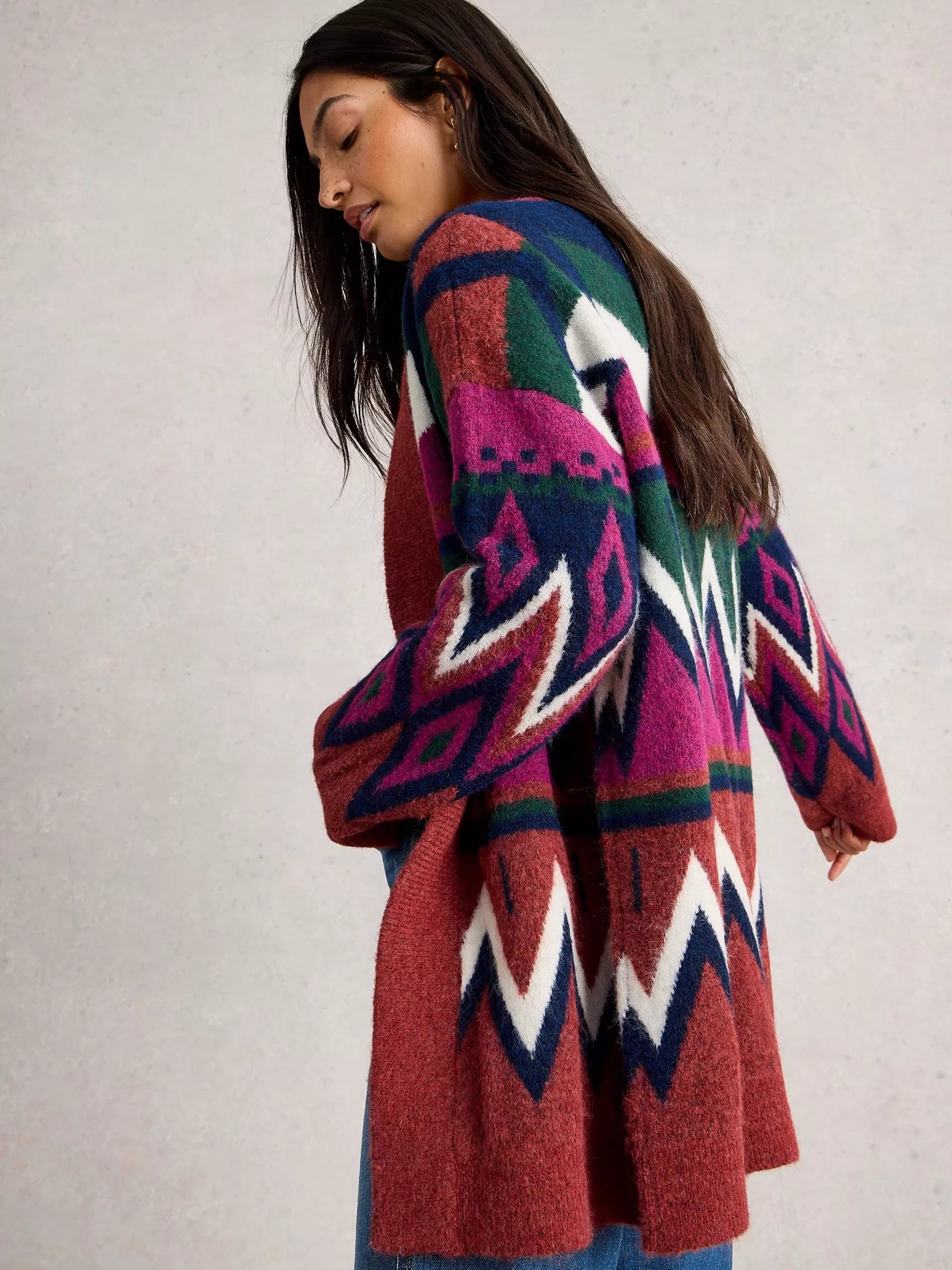 White Stuff Alice Abrstract Cardigan