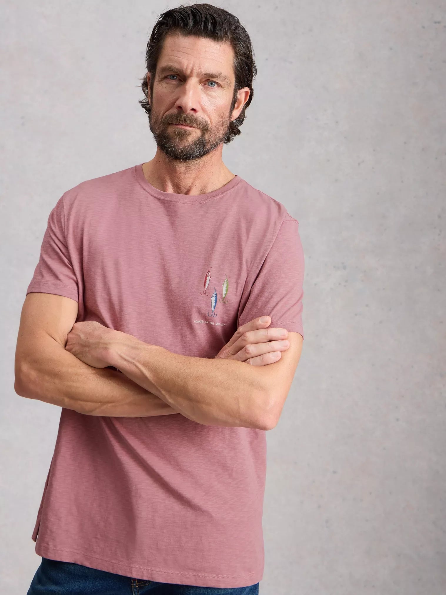 White Stuff Abersoch Hook Graphic T-Shirt