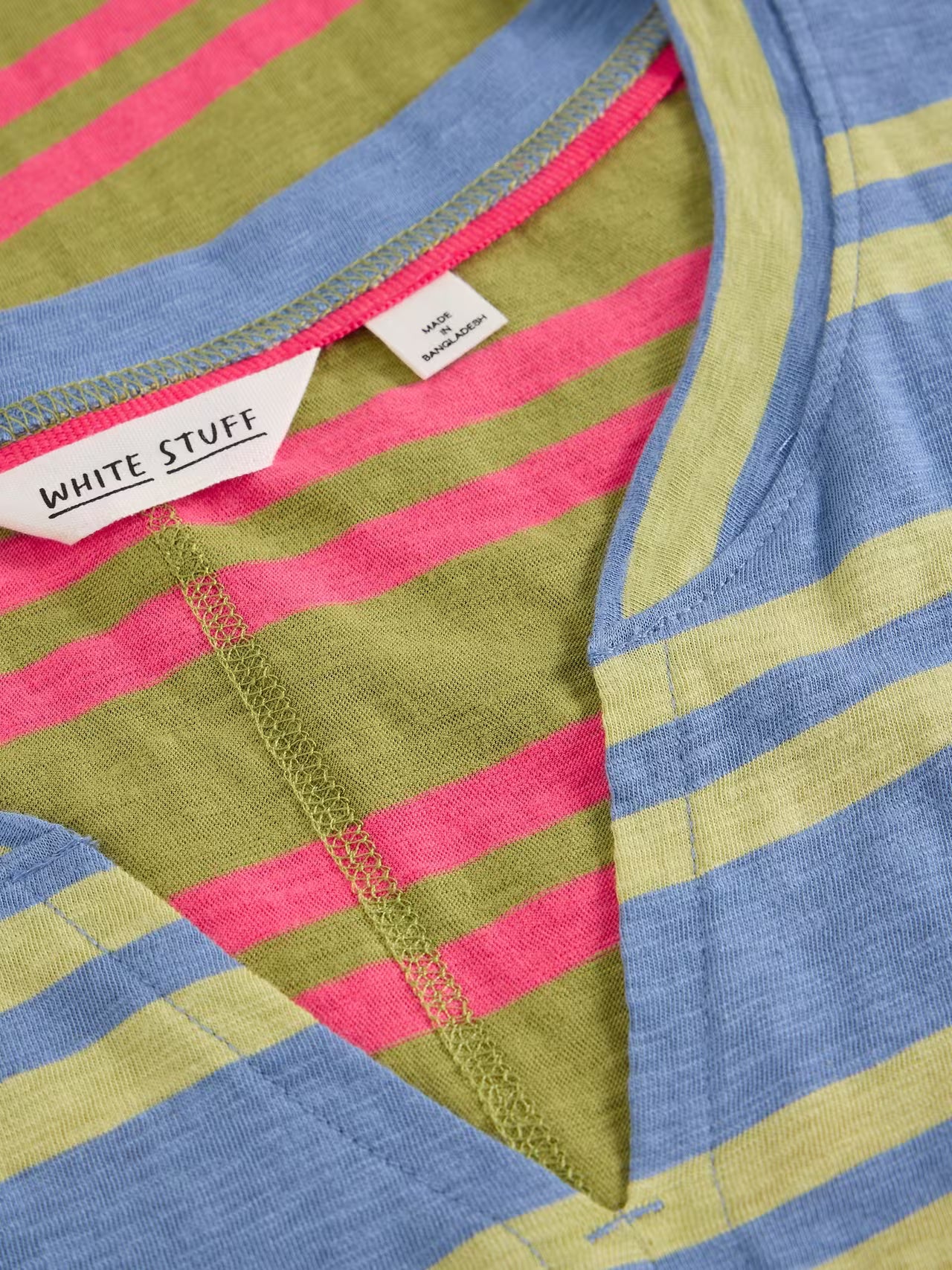 White Stuff Nelly Notch Stripe T-Shirt