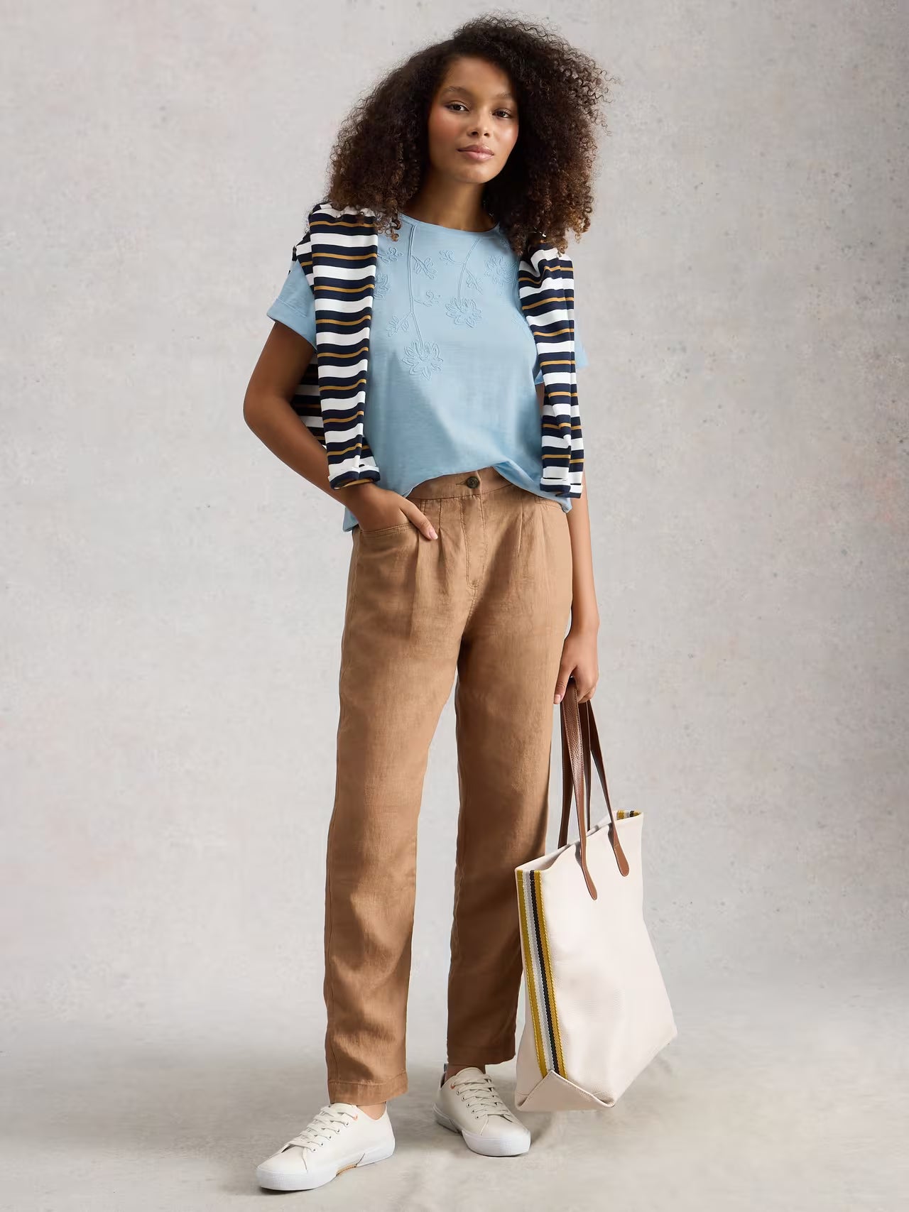 White Stuff Gina Embroidered T-Shirt