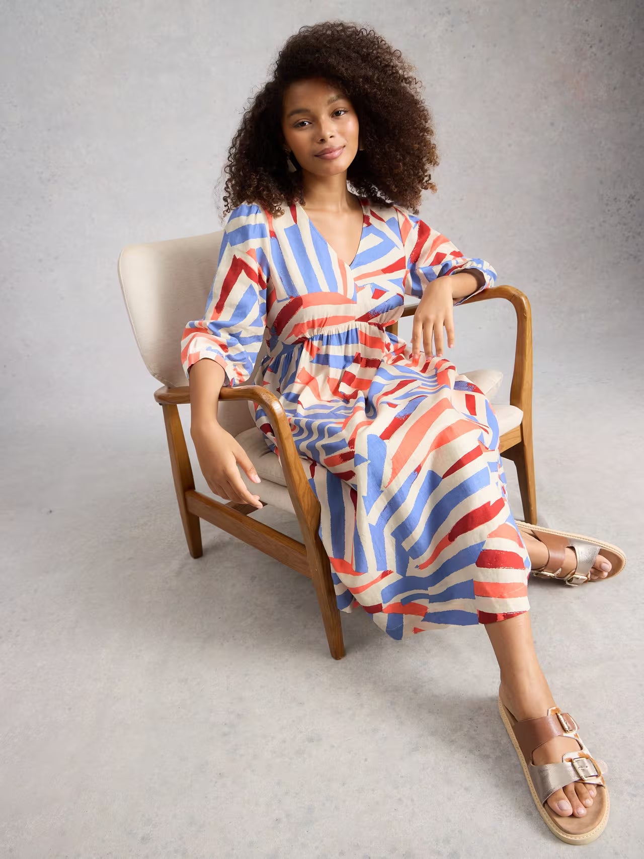 White Stuff Lucy Linen Blend Dress