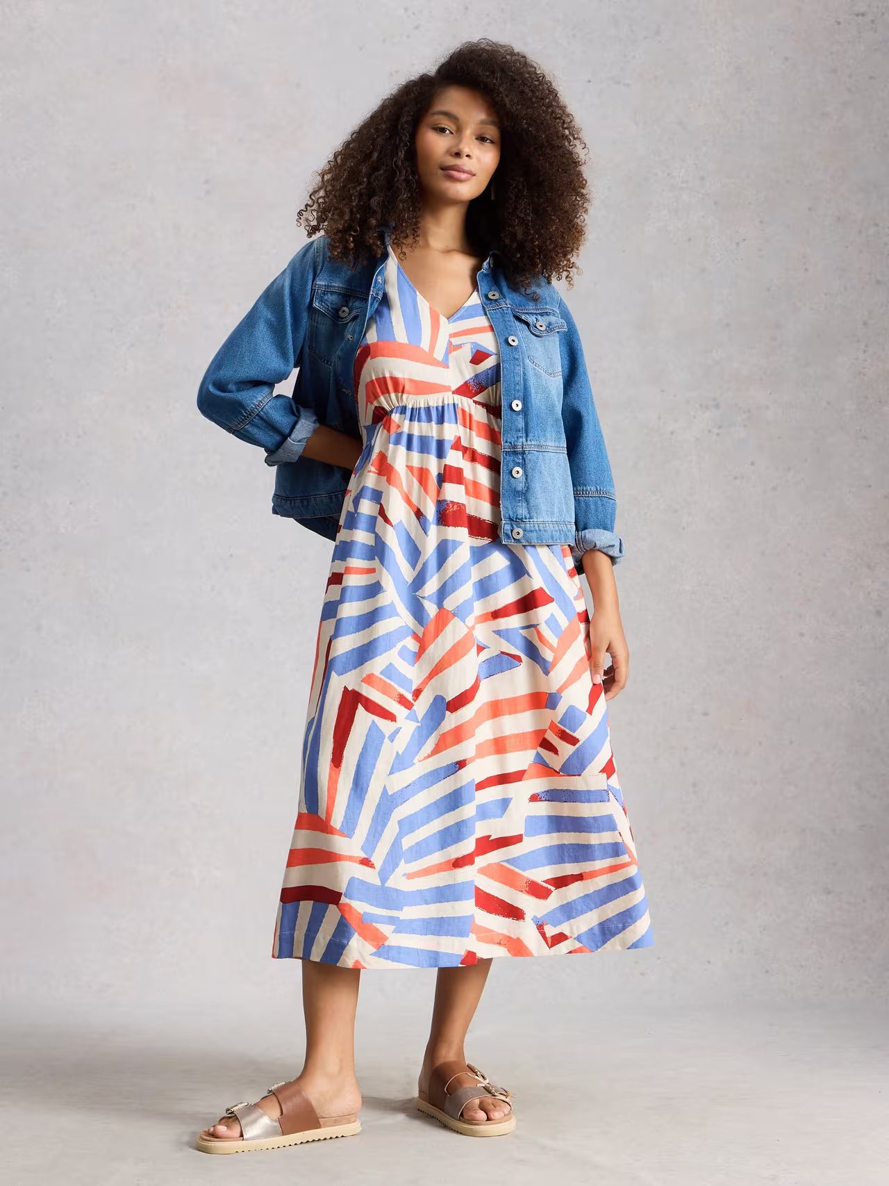 White Stuff Lucy Linen Blend Dress