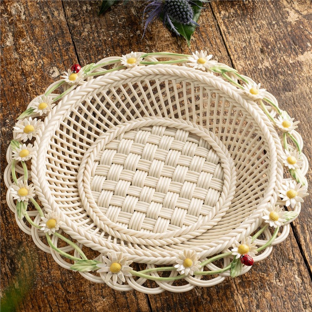 Belleek Classic Daisy Chain Basket