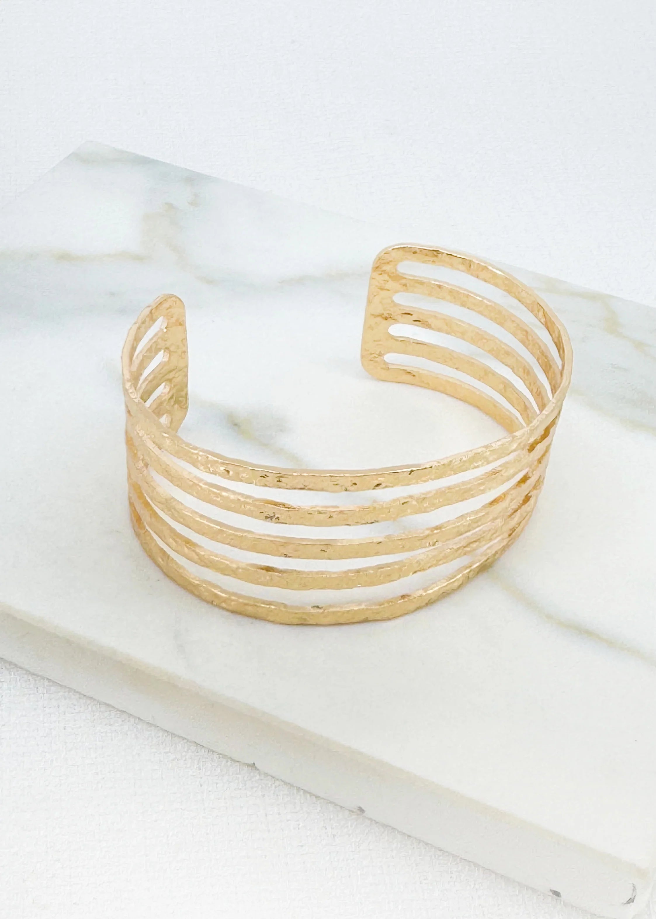 Envy Gold Textured Cuff