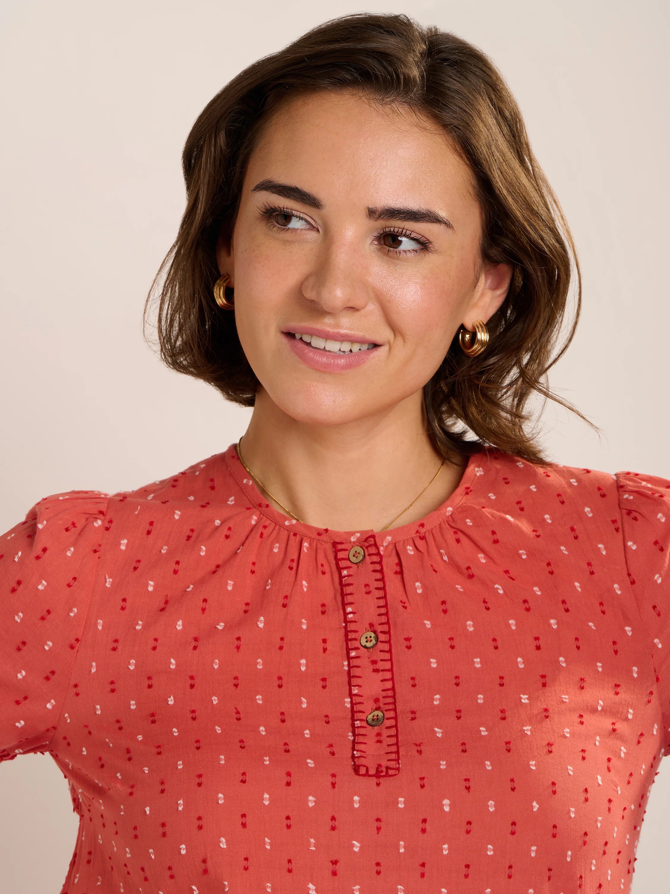 Brakeburn Shingle Dobby Blouse