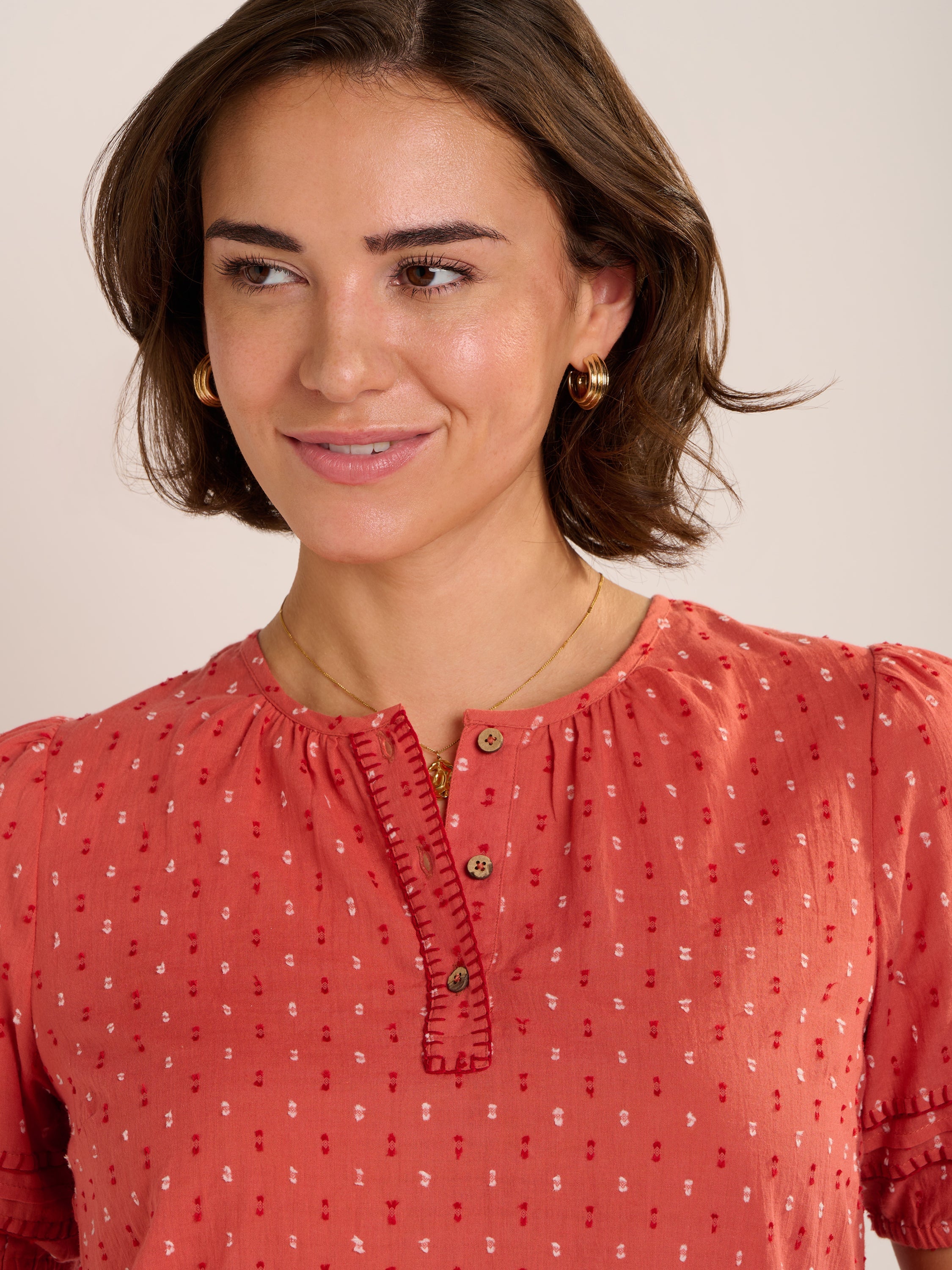 Brakeburn Shingle Dobby Blouse