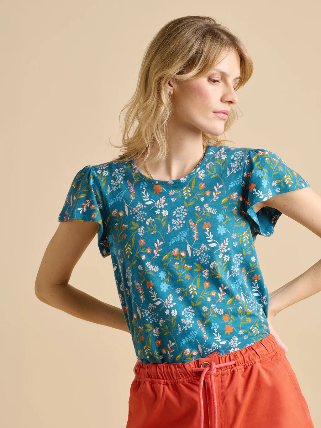 Brakeburn Teal Shoreline Meadow T-Shirt