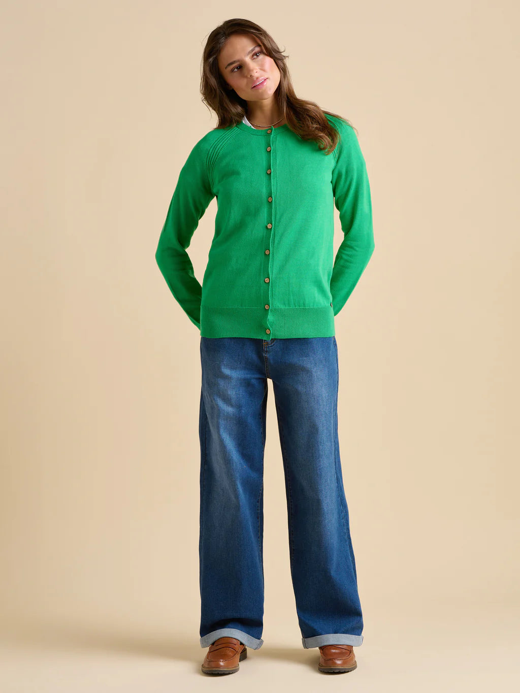 Brakeburn Kelly Green Classic Cardigan