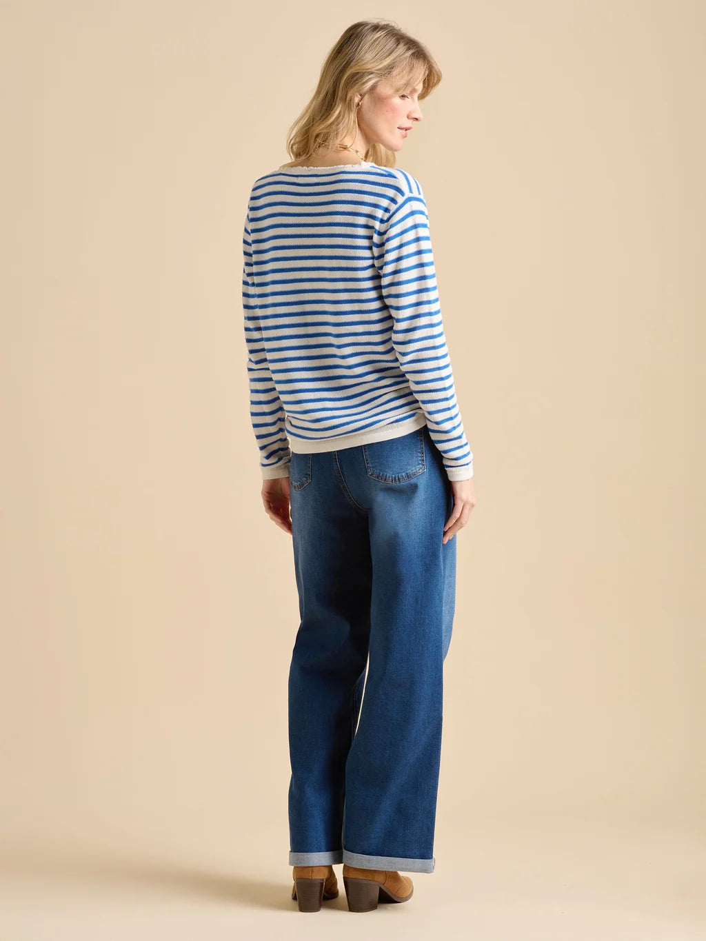 Brakeburn Scallop Neck Knitted Jumper