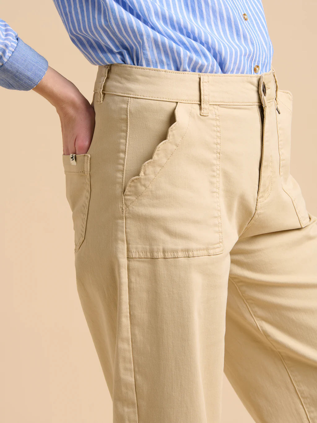 Brakeburn Ankle Crop Wide Leg Trousers
