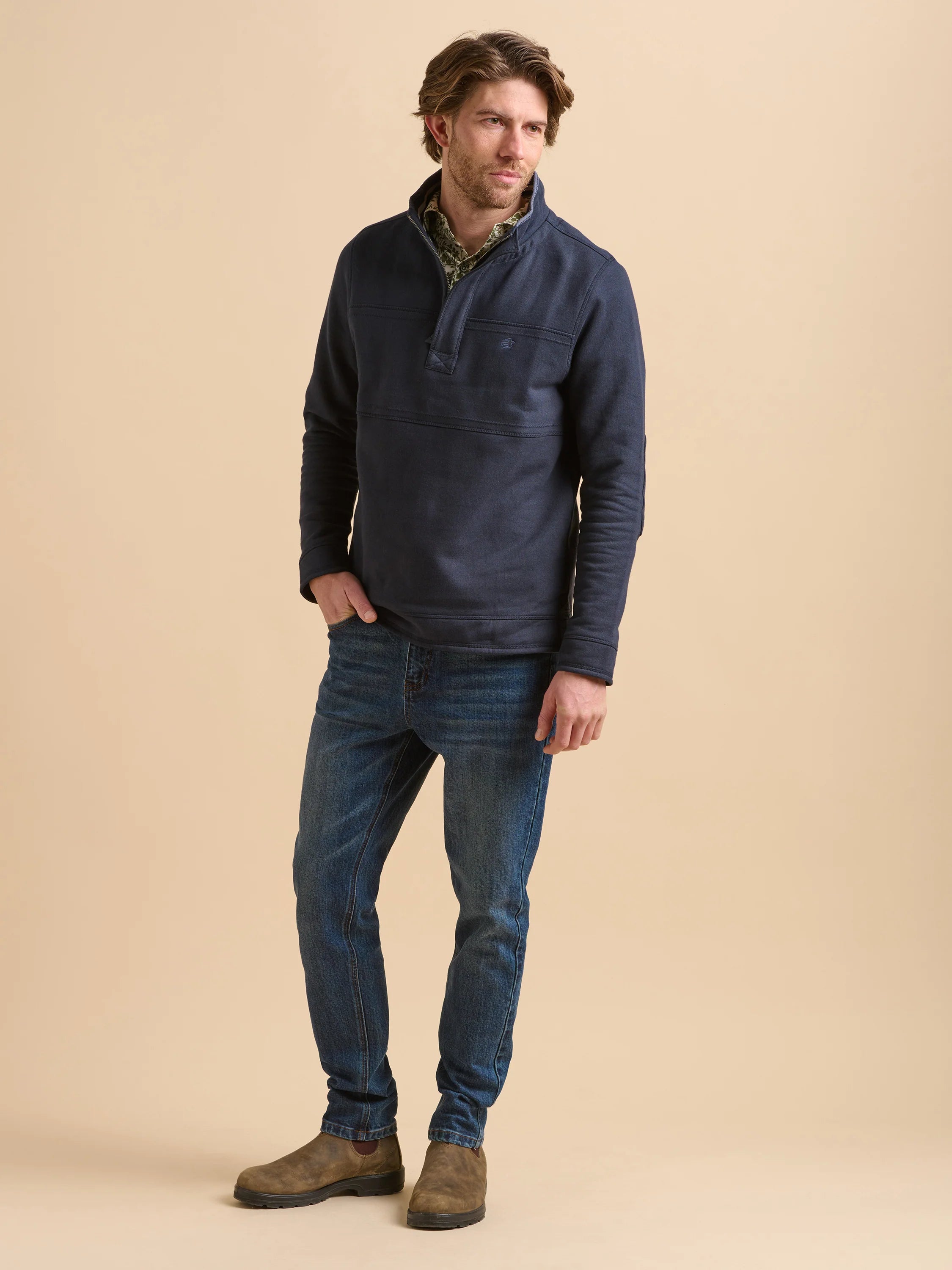 Brakeburn Navy Quarter Zip