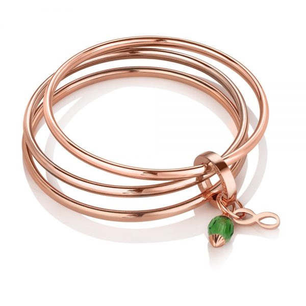 Newbridge Silverware Triple Bangle Birthstone