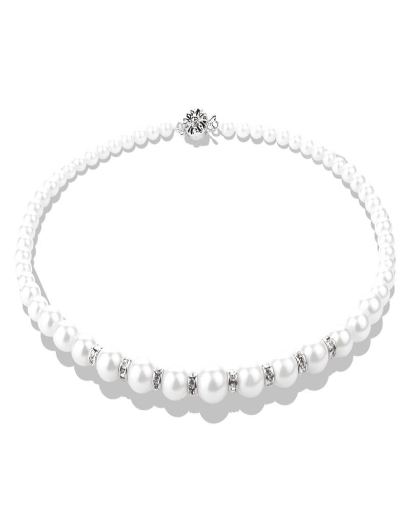 Newbridge Silverware Grace Kelly Pearl with Crystal Necklace