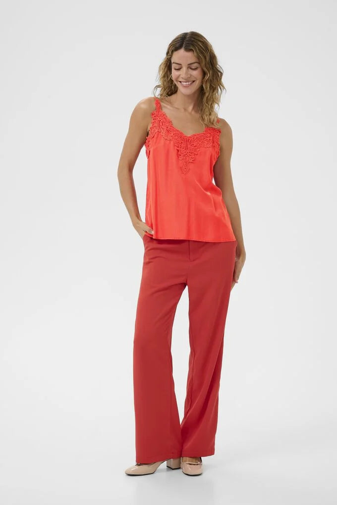 Cream CRanna Top