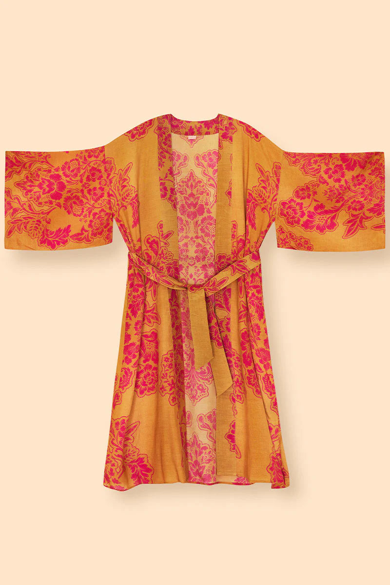 Powder Tapestry Kimono Gown