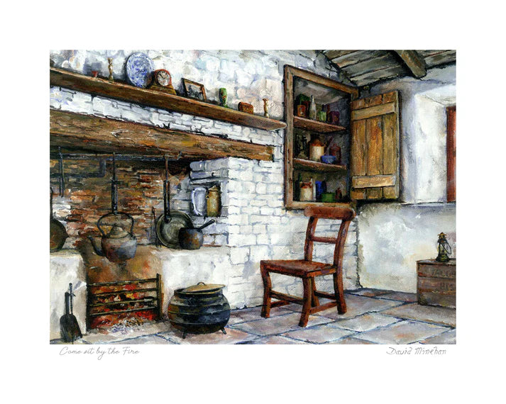 Blue Shoe Gallery Come sit by the Fire