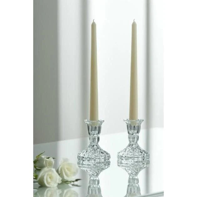 Galway Crystal Ashford 4" Candlestick Pair
