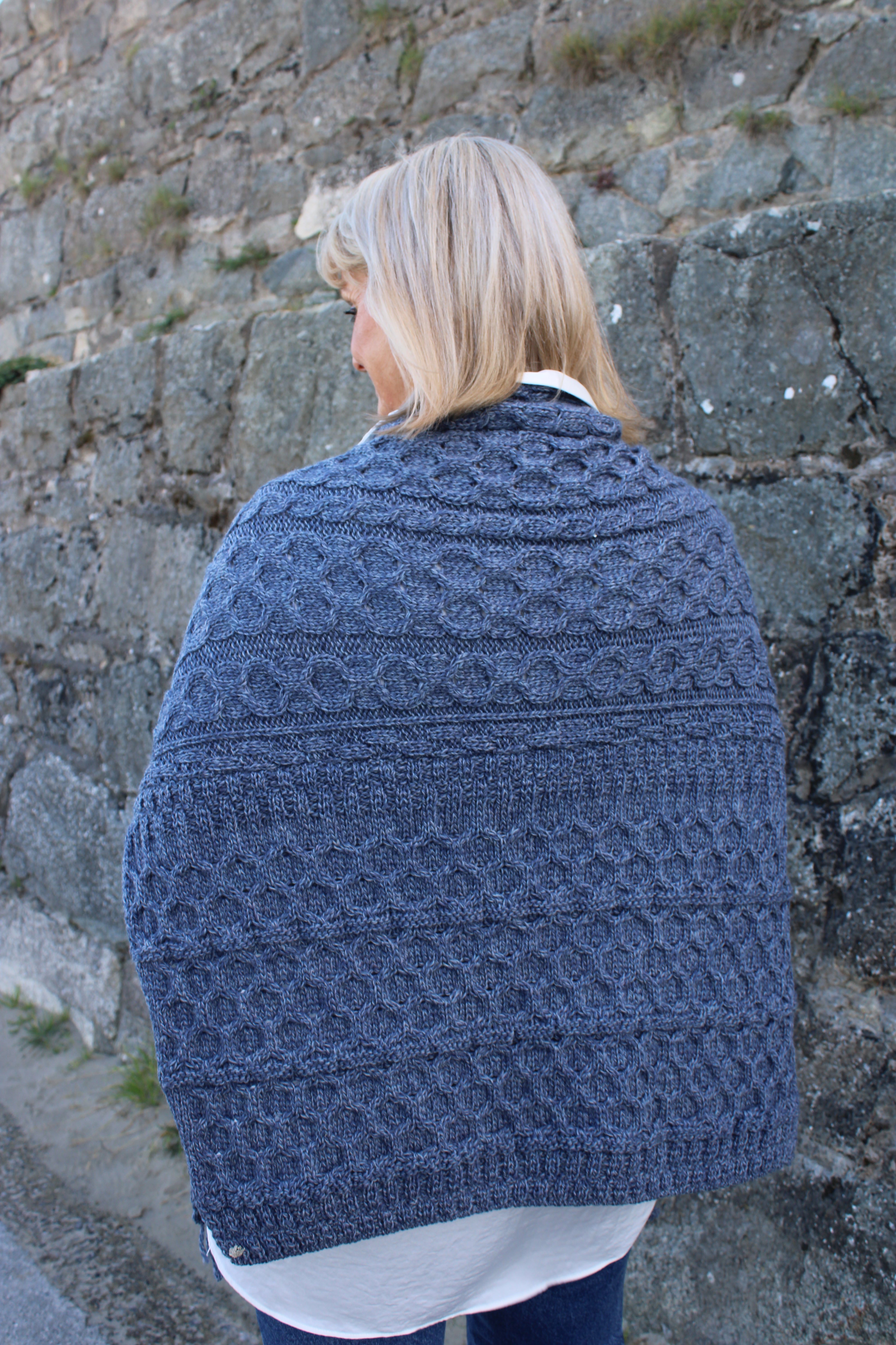 Wrap with pockets , Denim