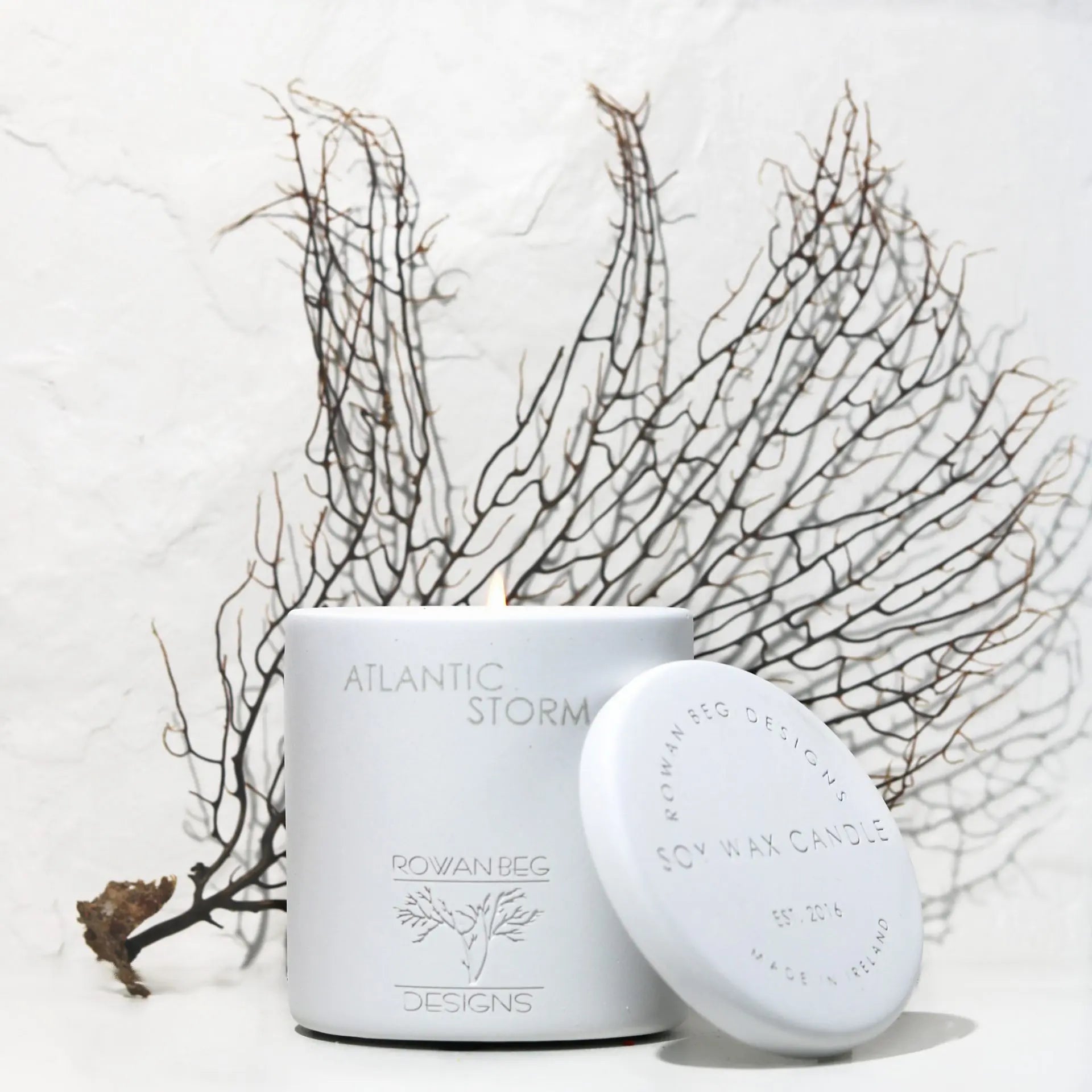 Rowan Beg Designs | Atlantic Storm Candle | Small