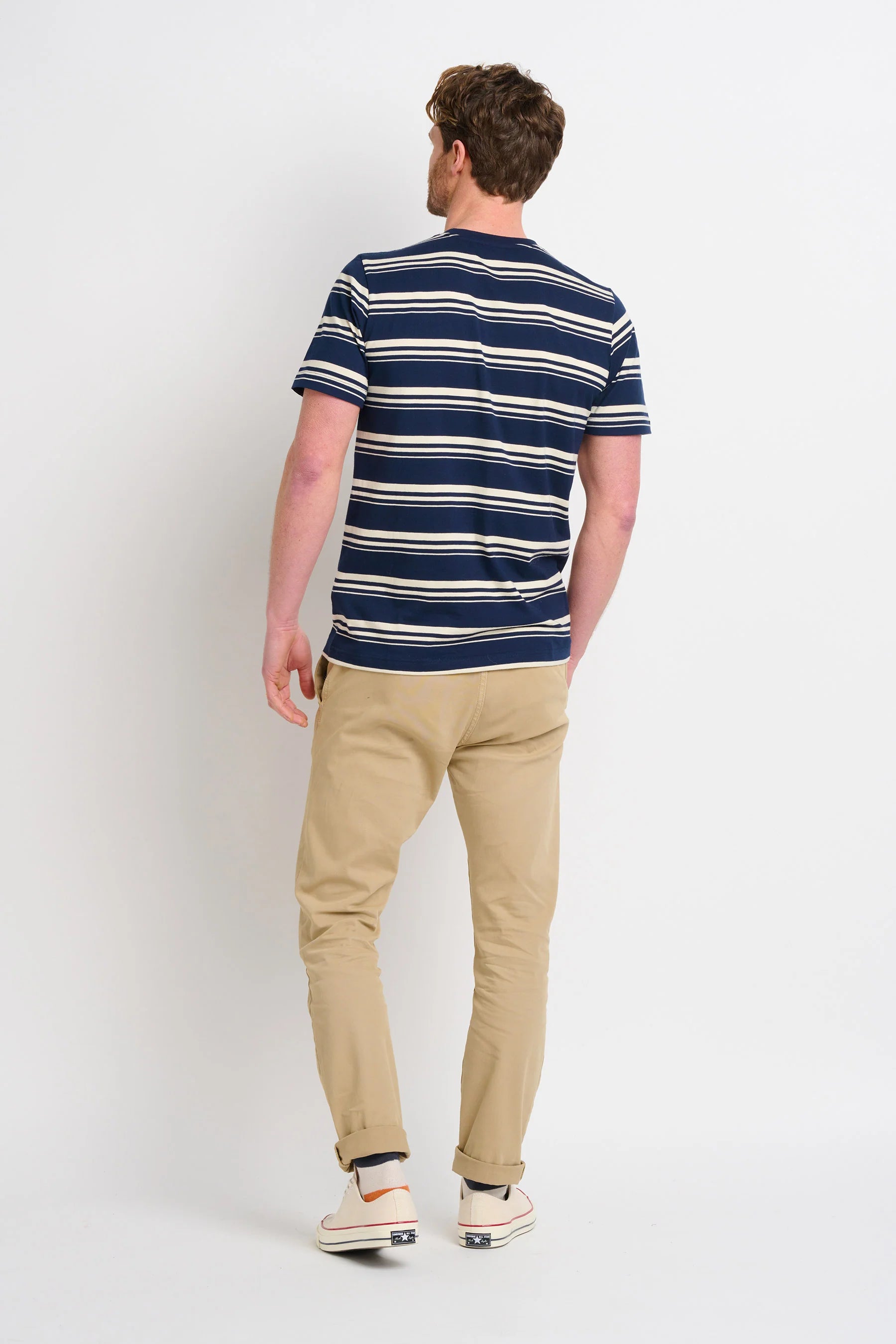 Brakeburn Navy Stripe T-Shirt