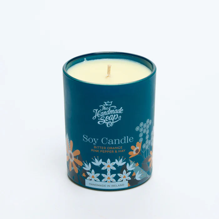 Scented Soy Candle , Bitter Orange Pink Pepper & Hay