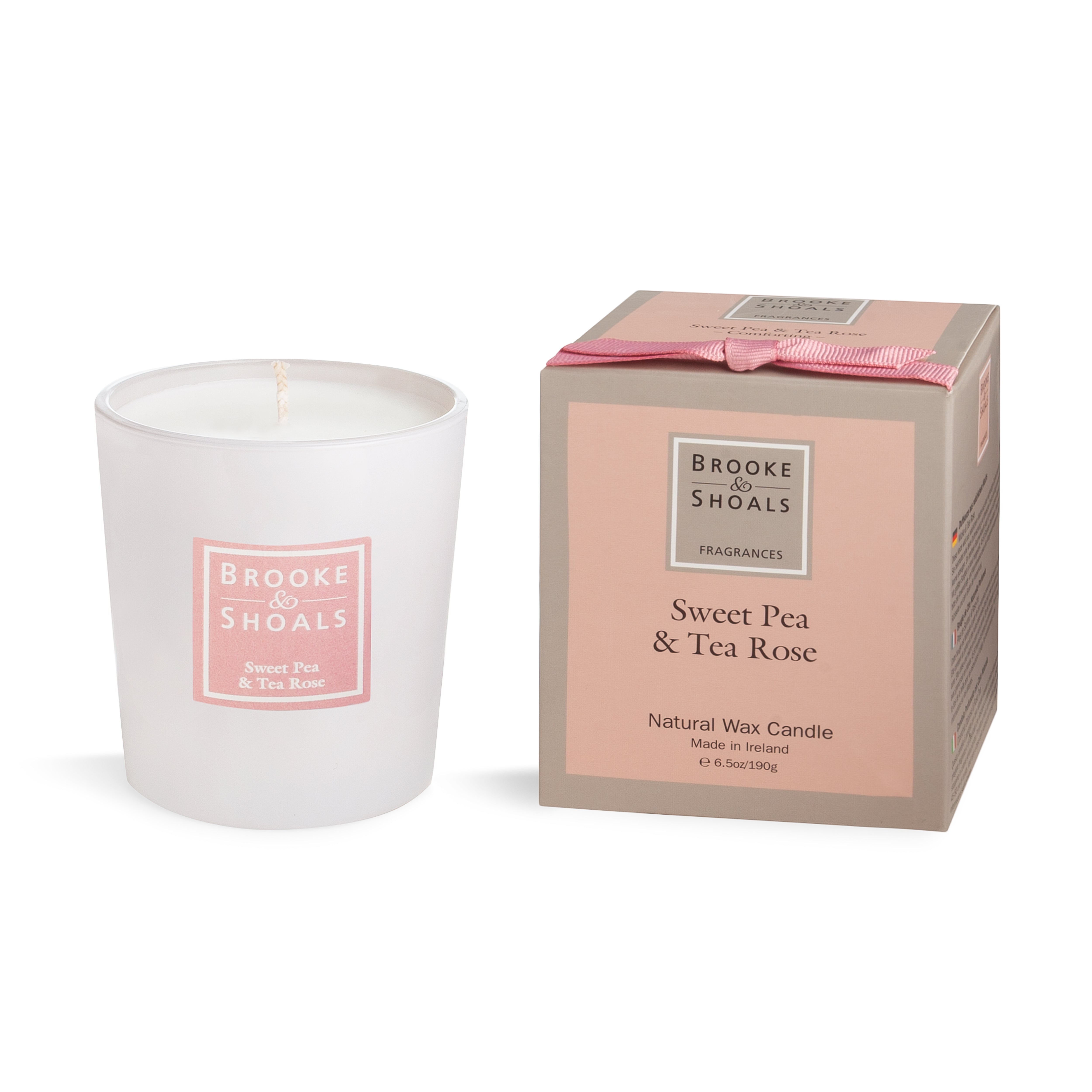 Brooke And Shoals | Sweet Pea And Tea Rose Candle